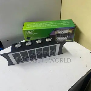 Outdoor Solar Wall Lamp 8 Led Warm White Glow