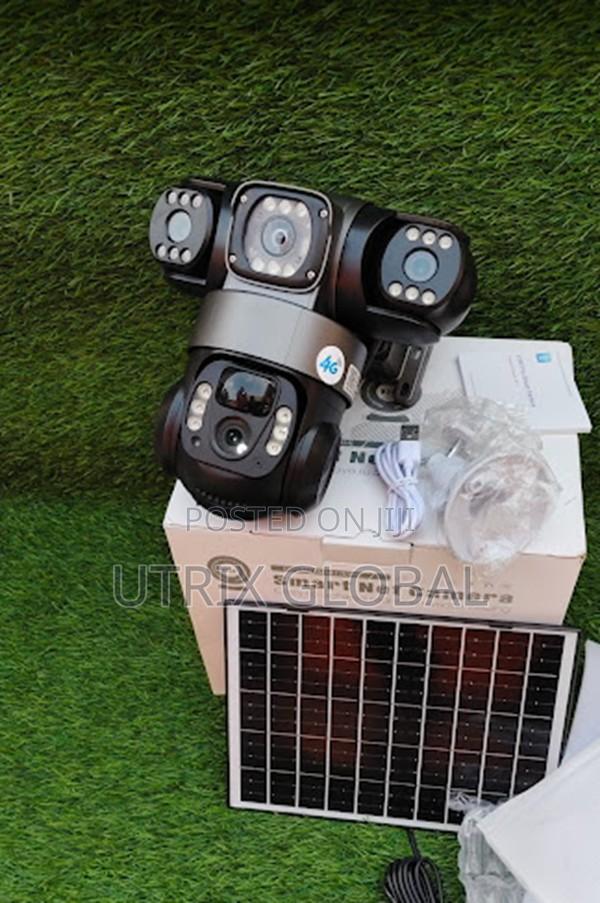 V380 Triple Lens Solar Camera For All Locations - main view