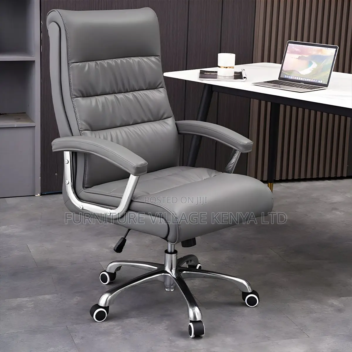 Office Chair| Brown & Black Executive Office Leather Seat