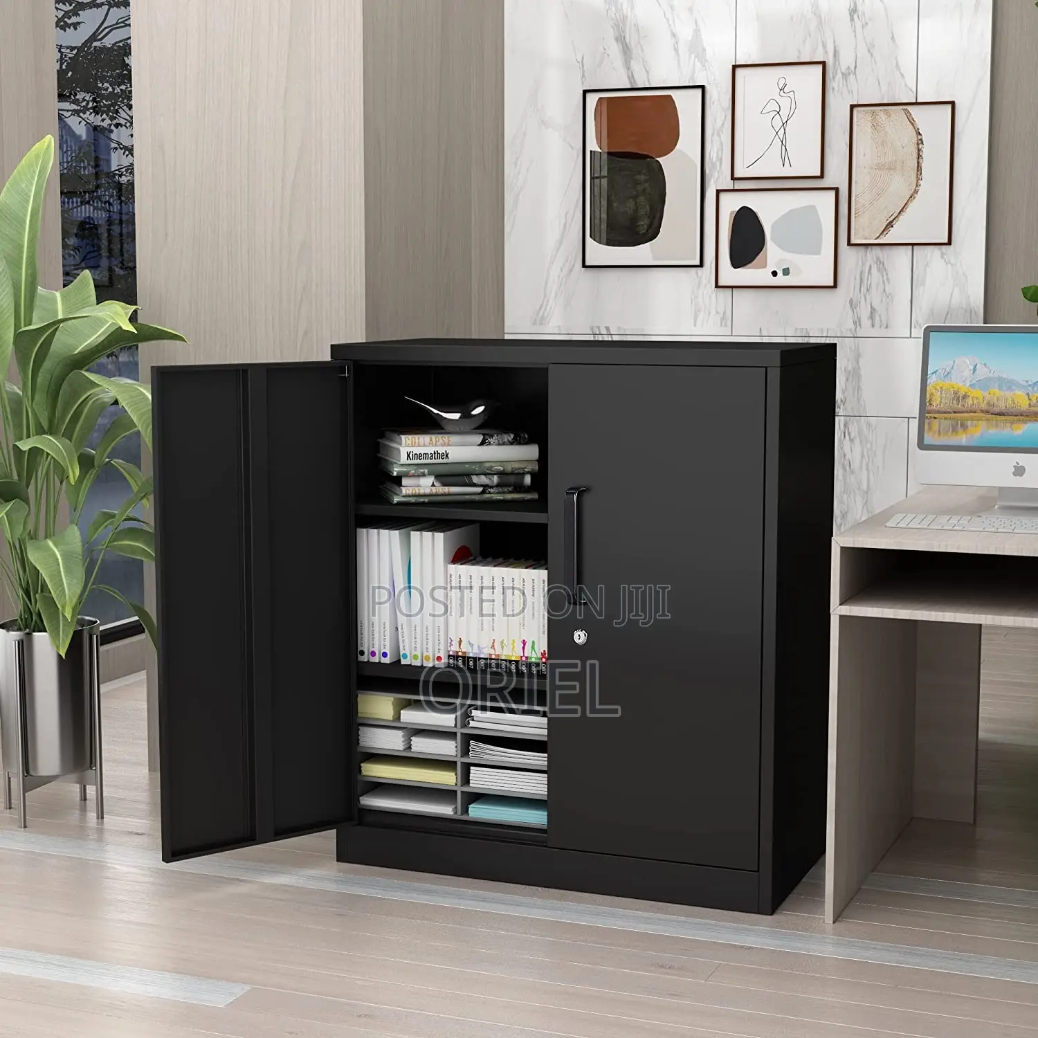 2-Door Wooden Office Cabinet