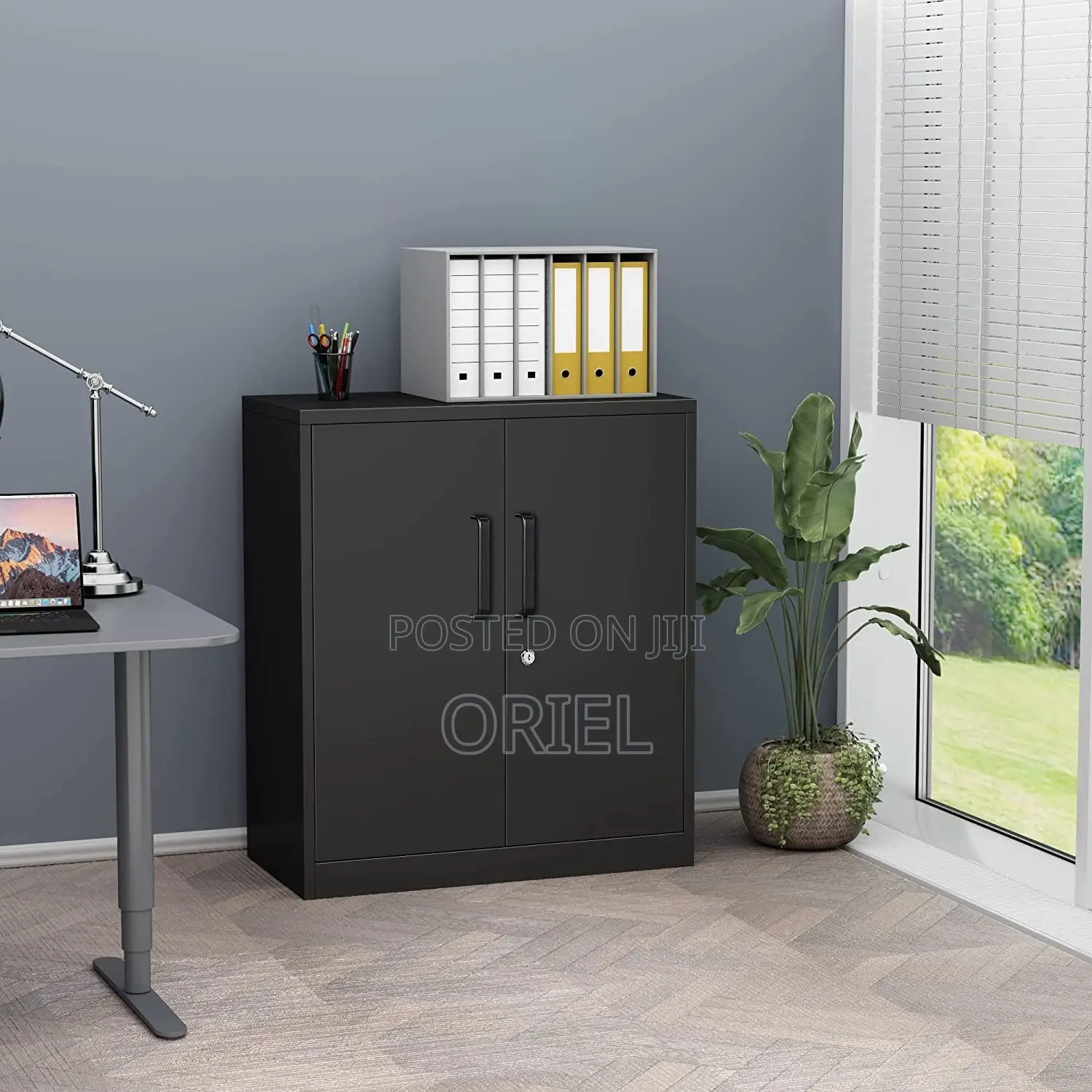 2-Door Wooden Office Cabinet