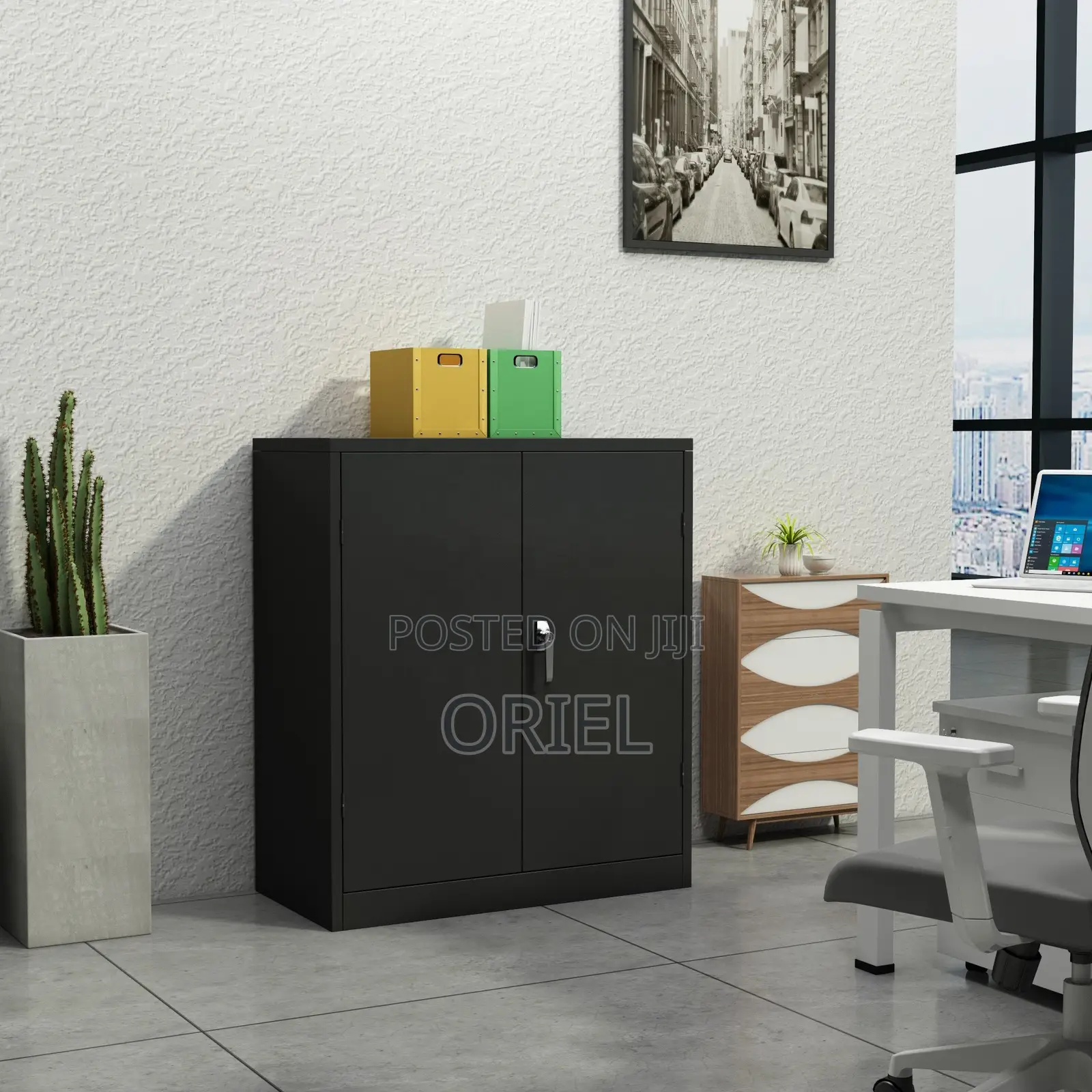 2-Door Wooden Office Cabinet