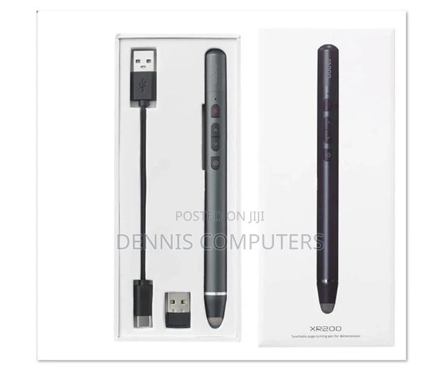 Rapoo Wireless Laser Presenter, Page Turining Pen Xr200 - Black