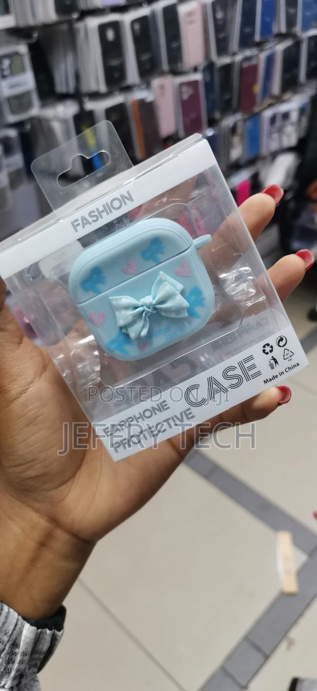 Cute Airpod Pro 2 Case With Keychain Pink Bow - thumbnail 2