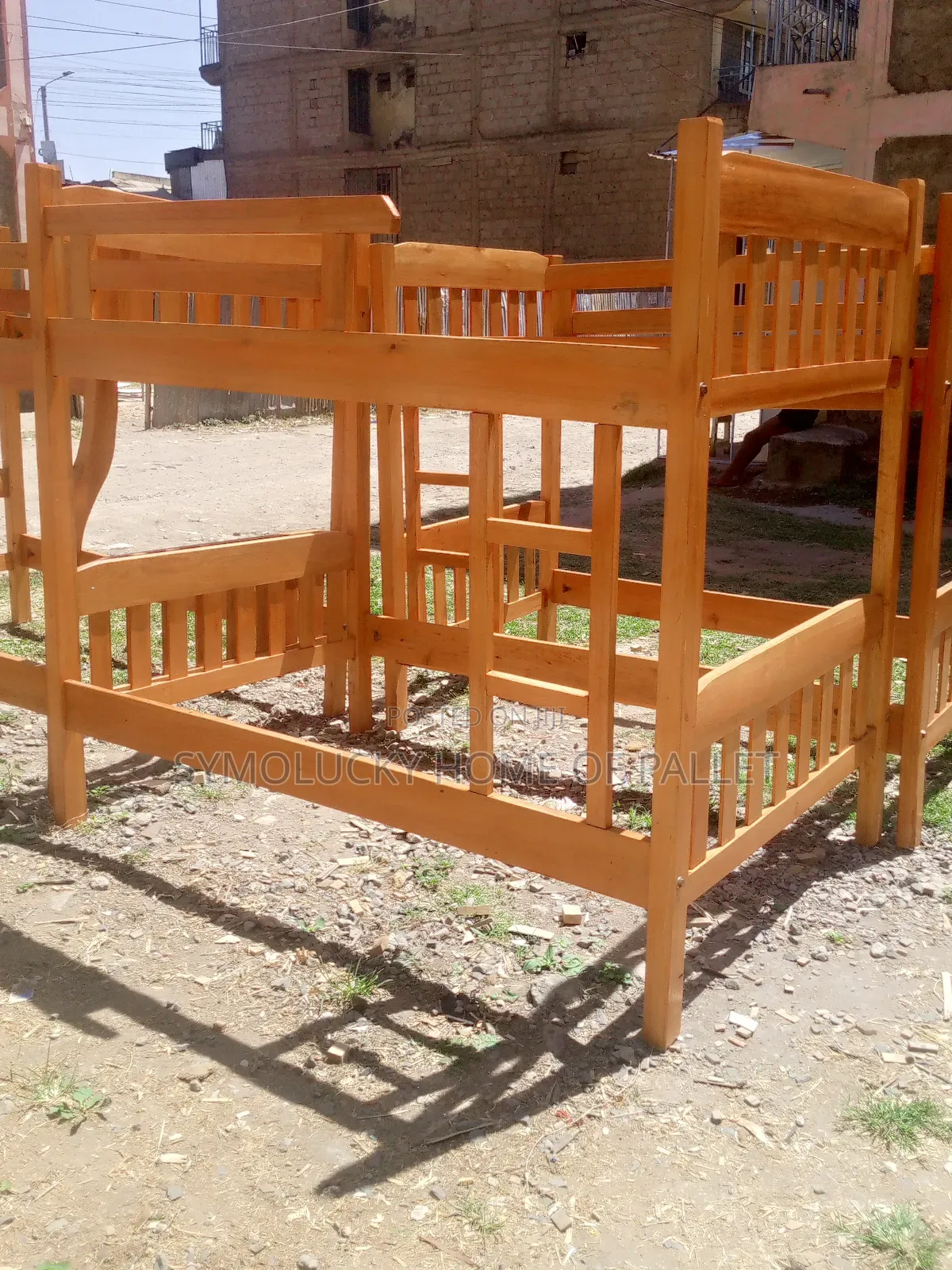 4*6 Double Decker Hardwood Feamed Bed