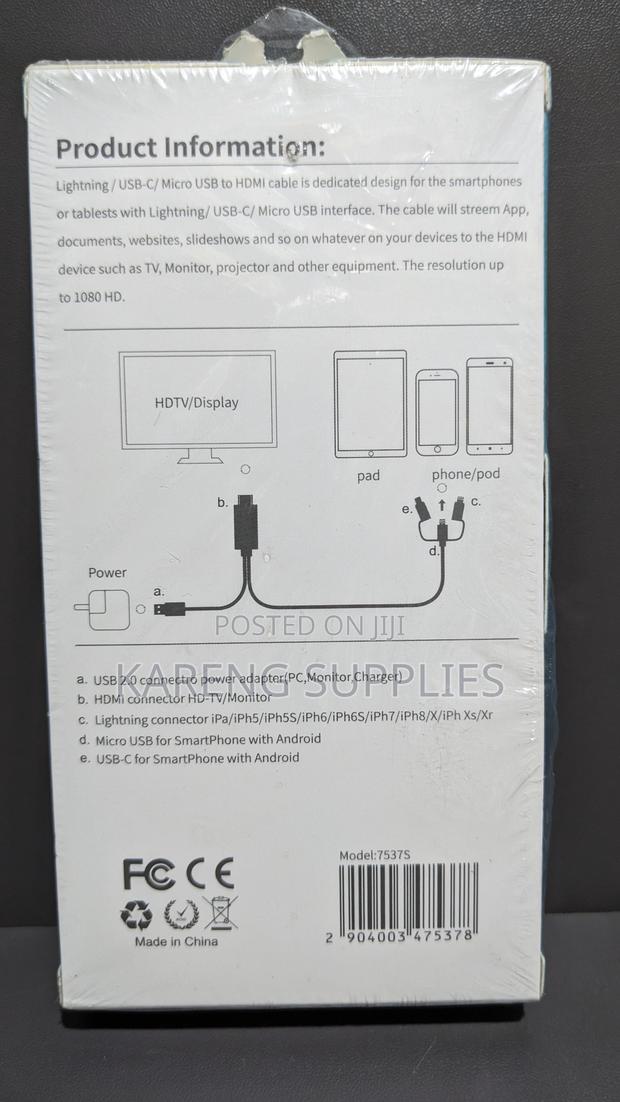 3 in 1 HDTV Cable 1.8m - thumbnail 3