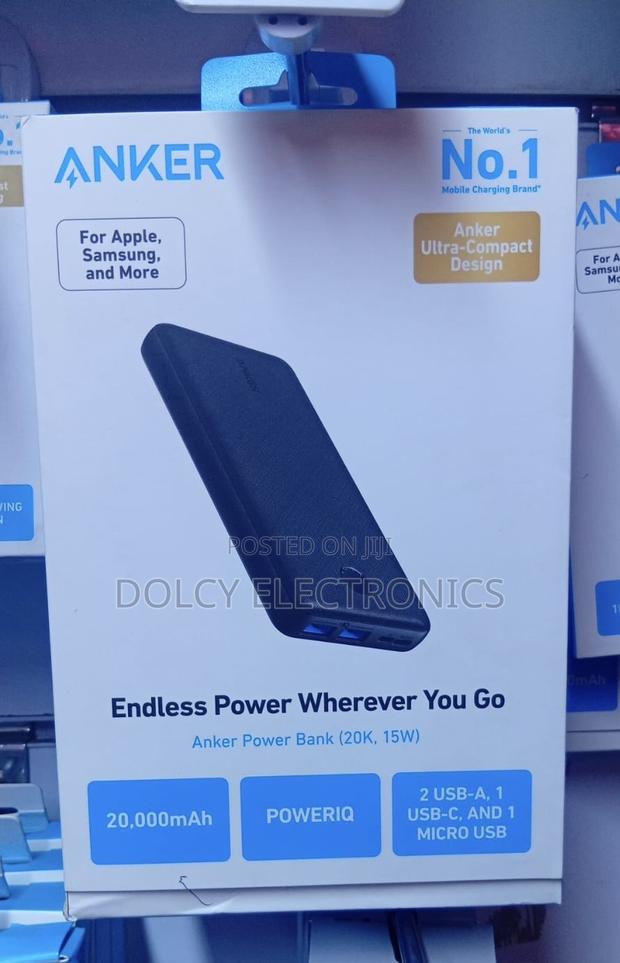 Anker Power Bank Poweriq (20,000mah, 15w, 2-port)