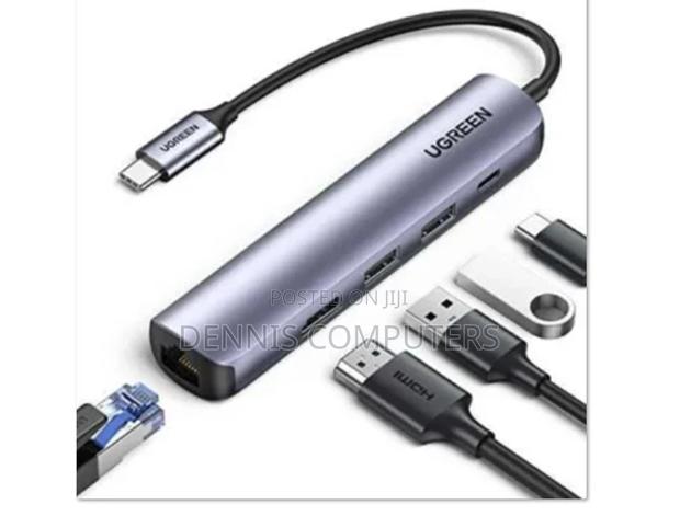 Rapoo Type C - 5 in 1 With Hdmi, 3 Usb 3.0 Ports, Type C Charging