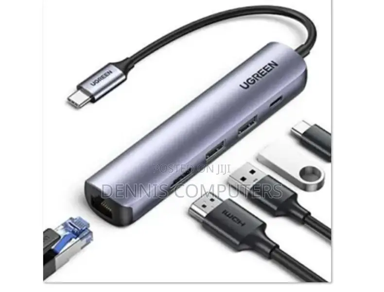 Rapoo Type C - 5 in 1 With Hdmi, 3 Usb 3.0 Ports, Type C Charging