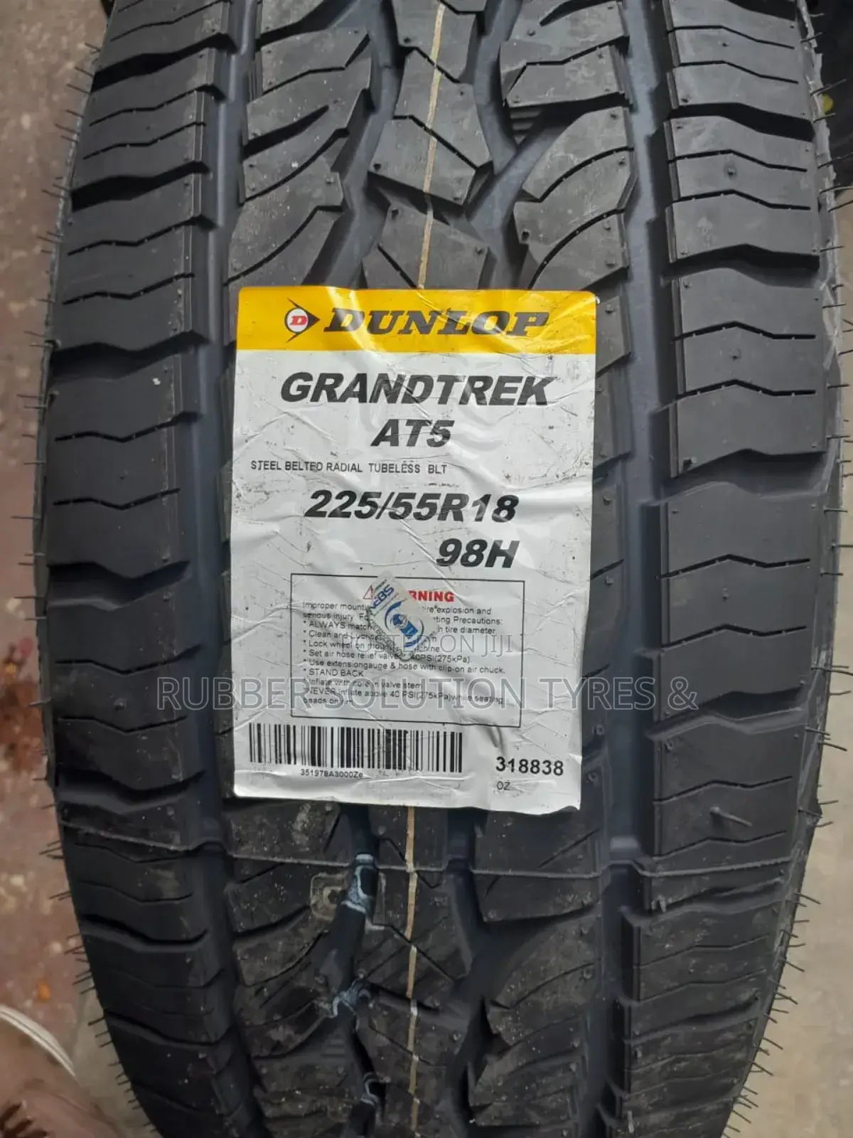 225/55r18 Dunlop Tyres Grandtrek a/T5 All-Terrain