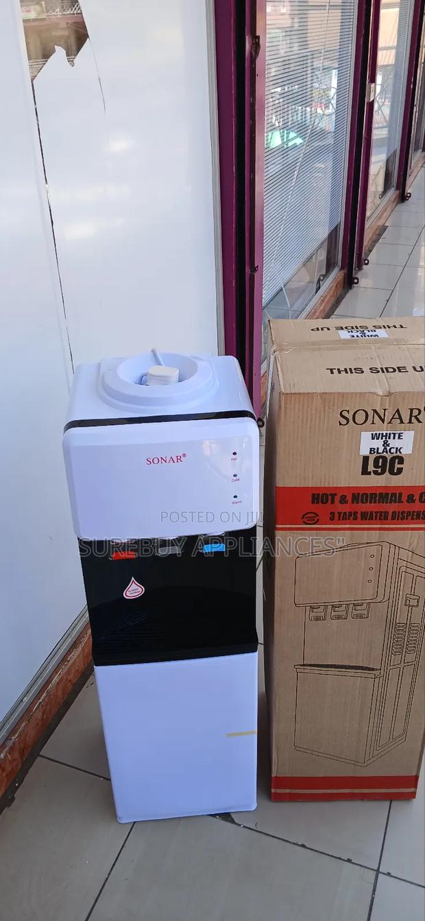 Sonar 3-Temperature Standing Water Dispenser: Hot, Room Cold - main view