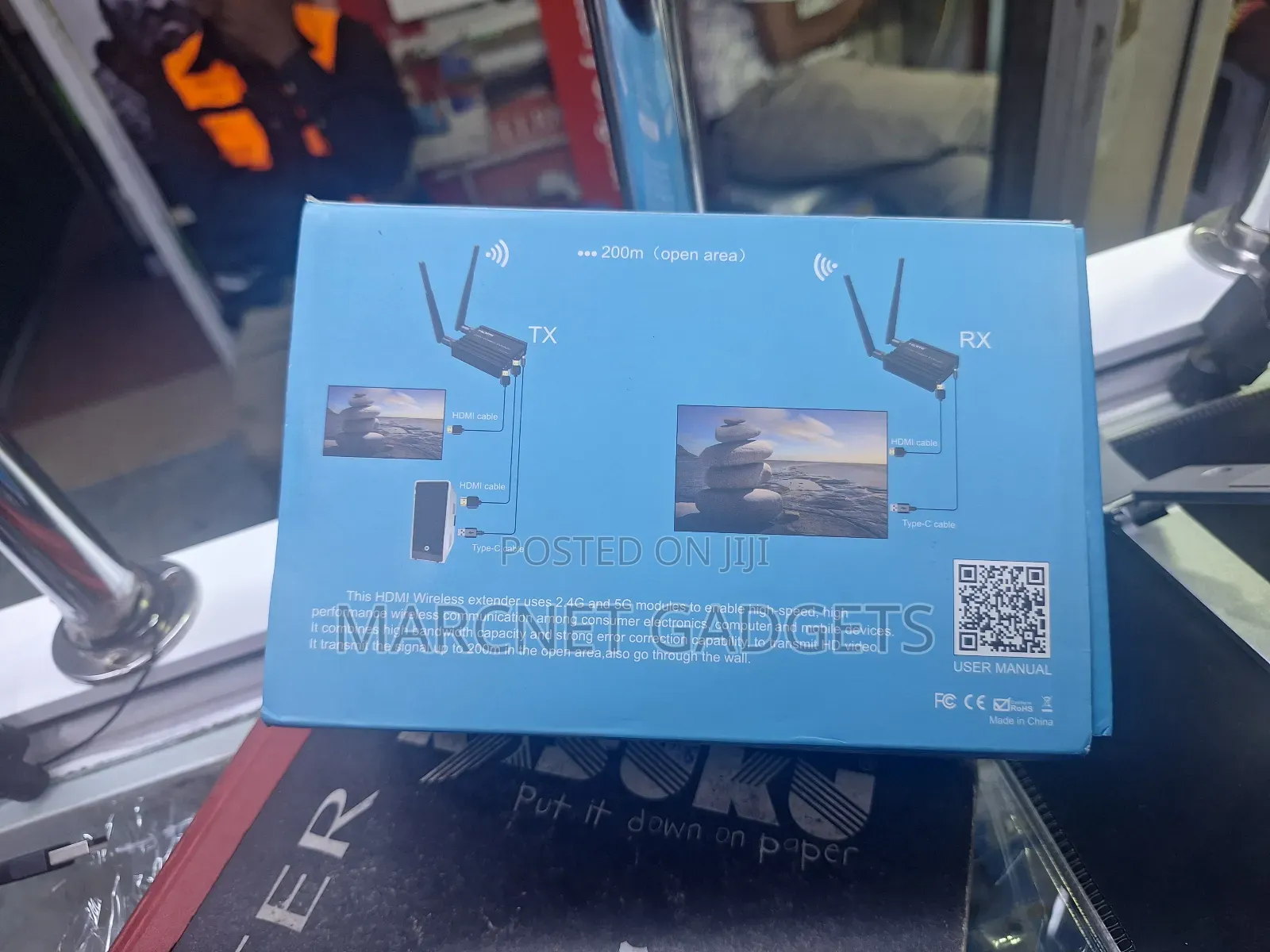 200m Wireless Hdmi Transmiter and Receiver With Antenna Extender