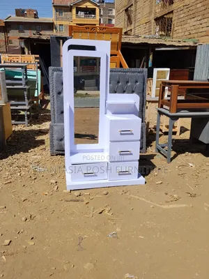 Stylish Cute White Dressing Table