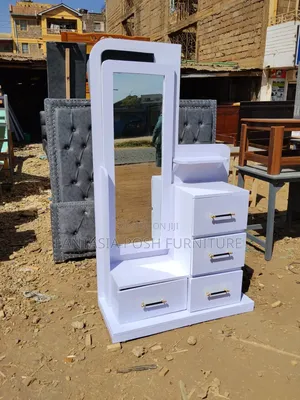 Stylish Cute White Dressing Table
