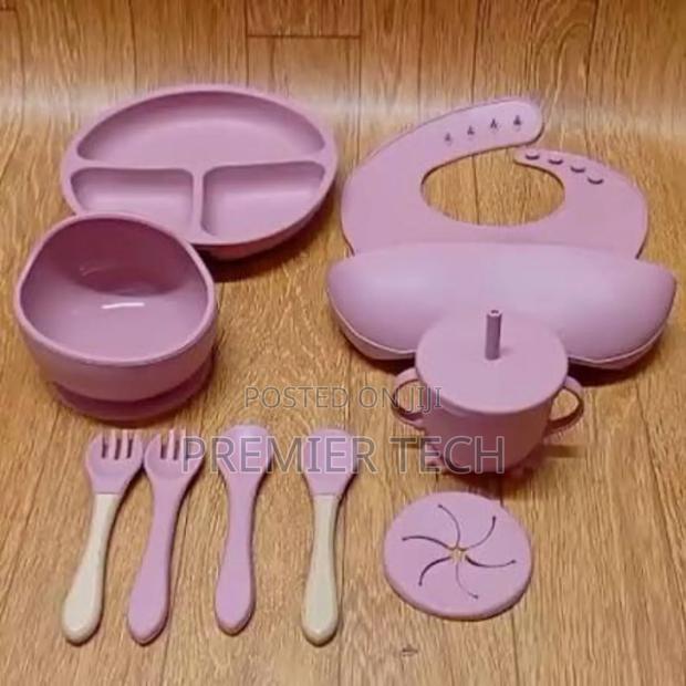 6pc Silicone Baby Feeding Cutlery Set - main view