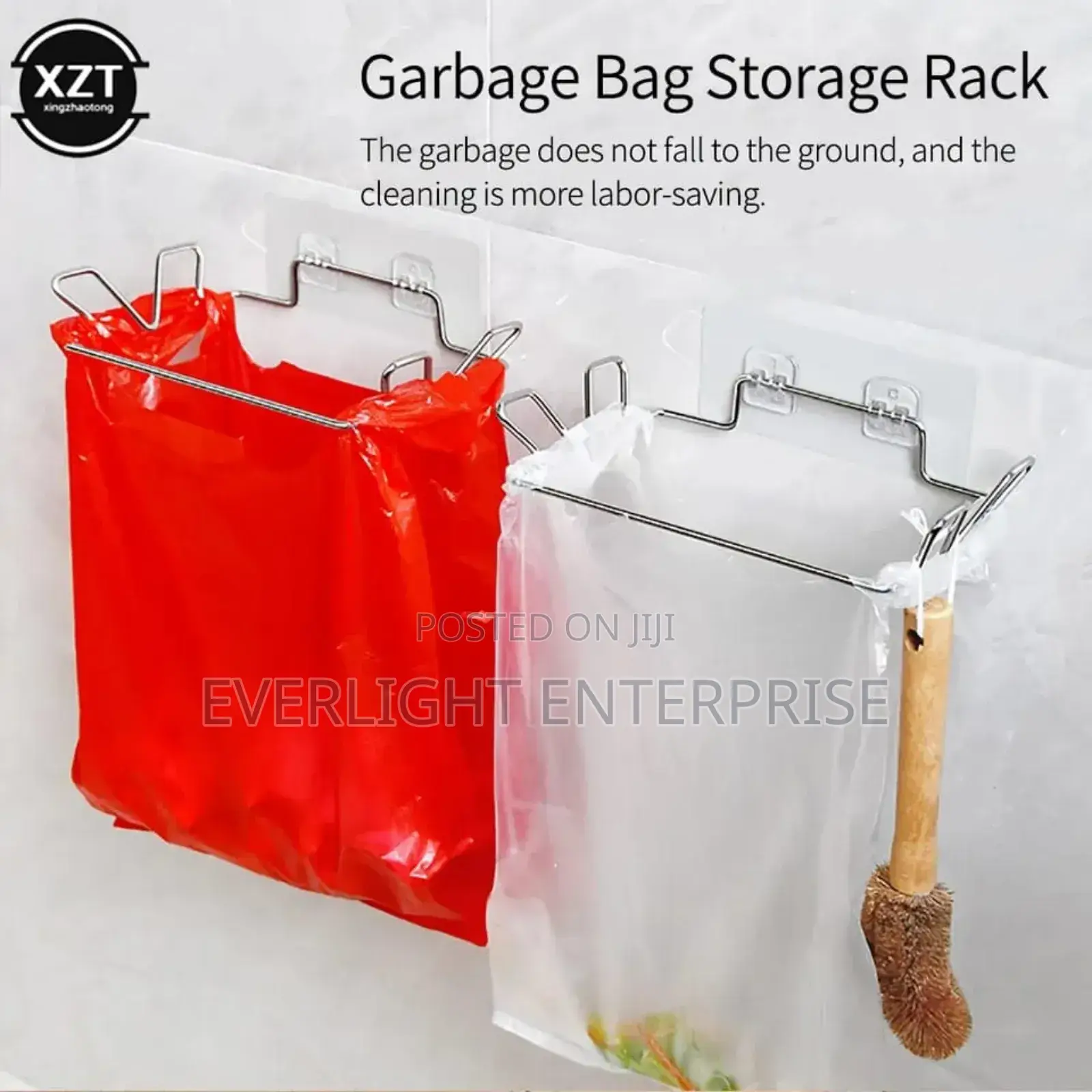 Metallic Trash Bag Hanger