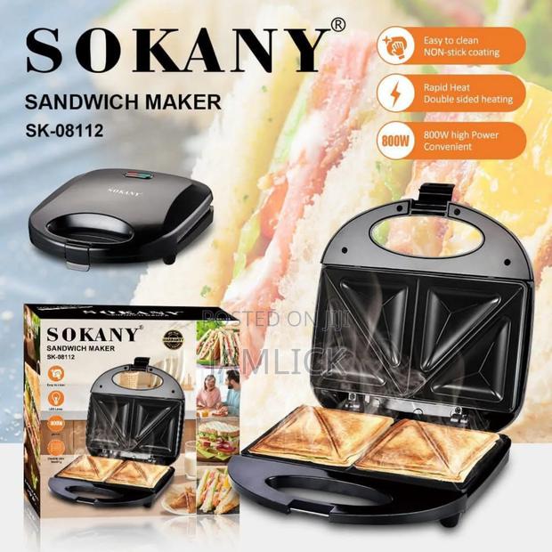 Sokany 2-Slice Sk-08112 Sandwich Maker –Dv