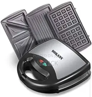 Sokany 3-in-1 Sandwich Maker – Waffles, Grill Sandwiches - Dv