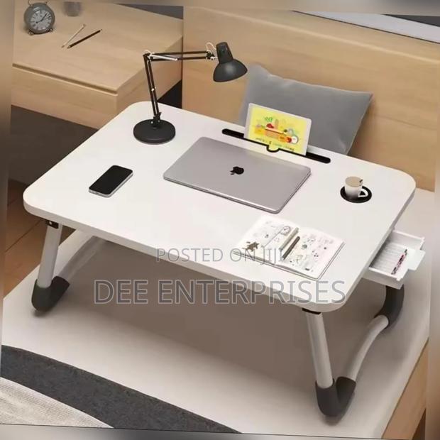White Foldable Portable Laptop /Study Desk Table - main view