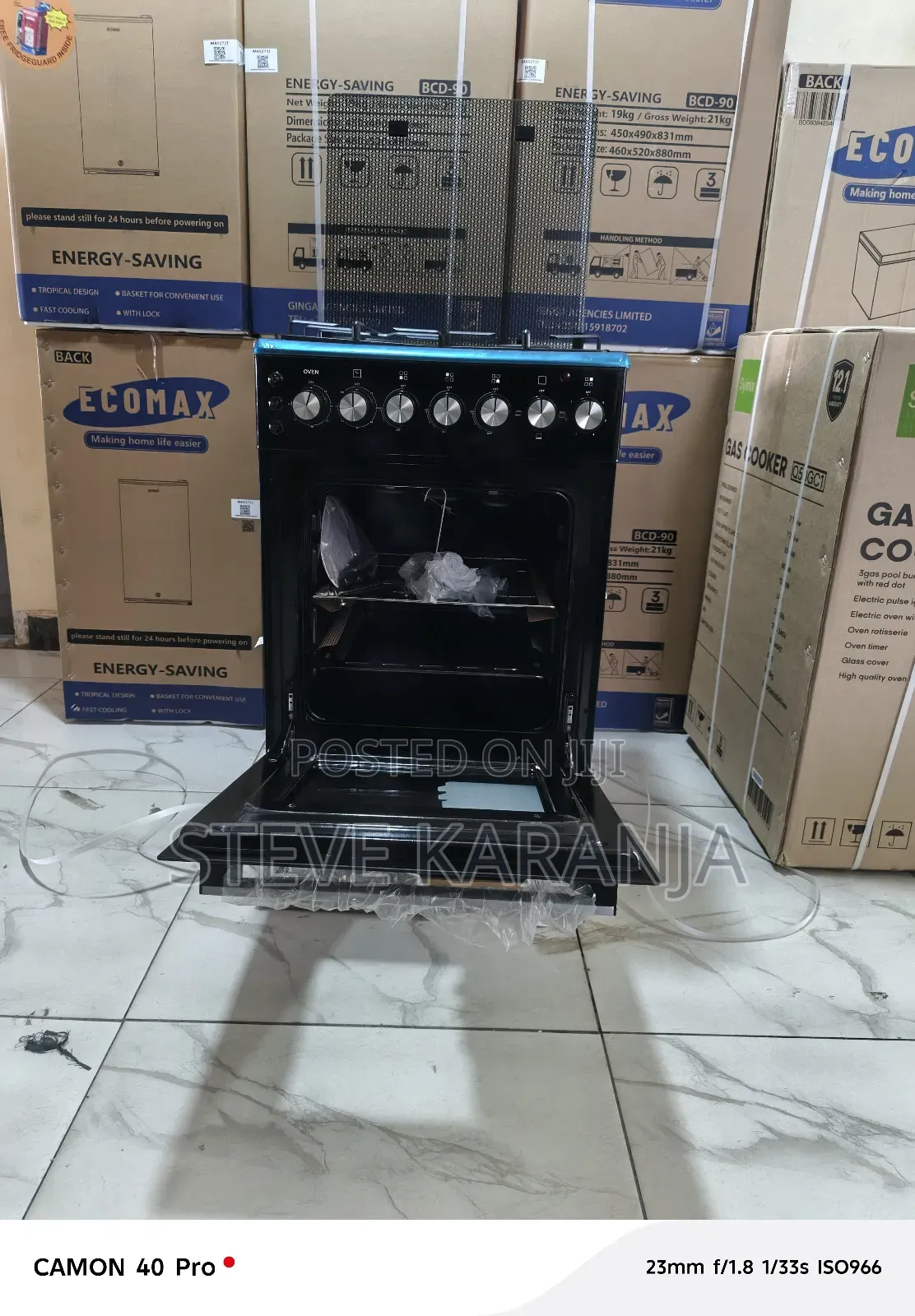 Syinix Standing Cooker 3 Gas and 1 Hotplate Rapid 50" 55
