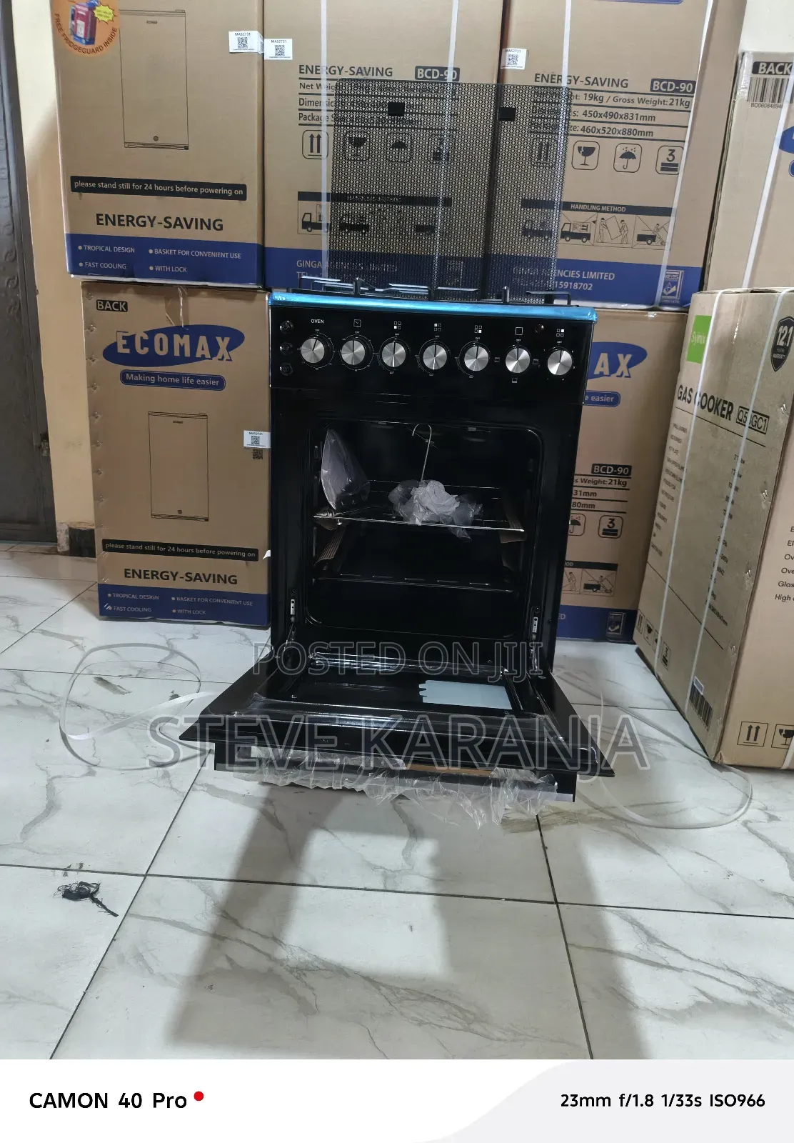 Syinix Standing Cooker 3 Gas and 1 Hotplate Rapid 50" 55