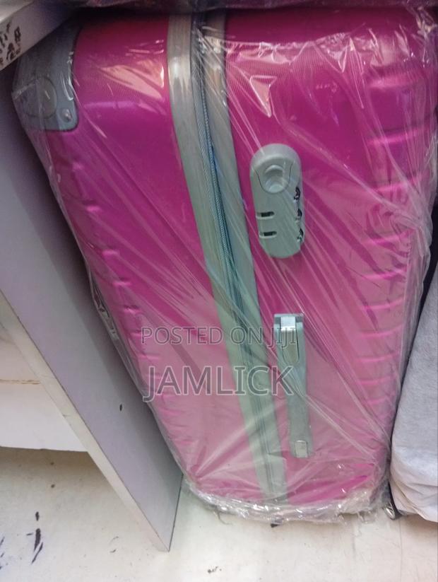 2-in-1 Hot Pink Suitcases – Large Medium - thumbnail 3