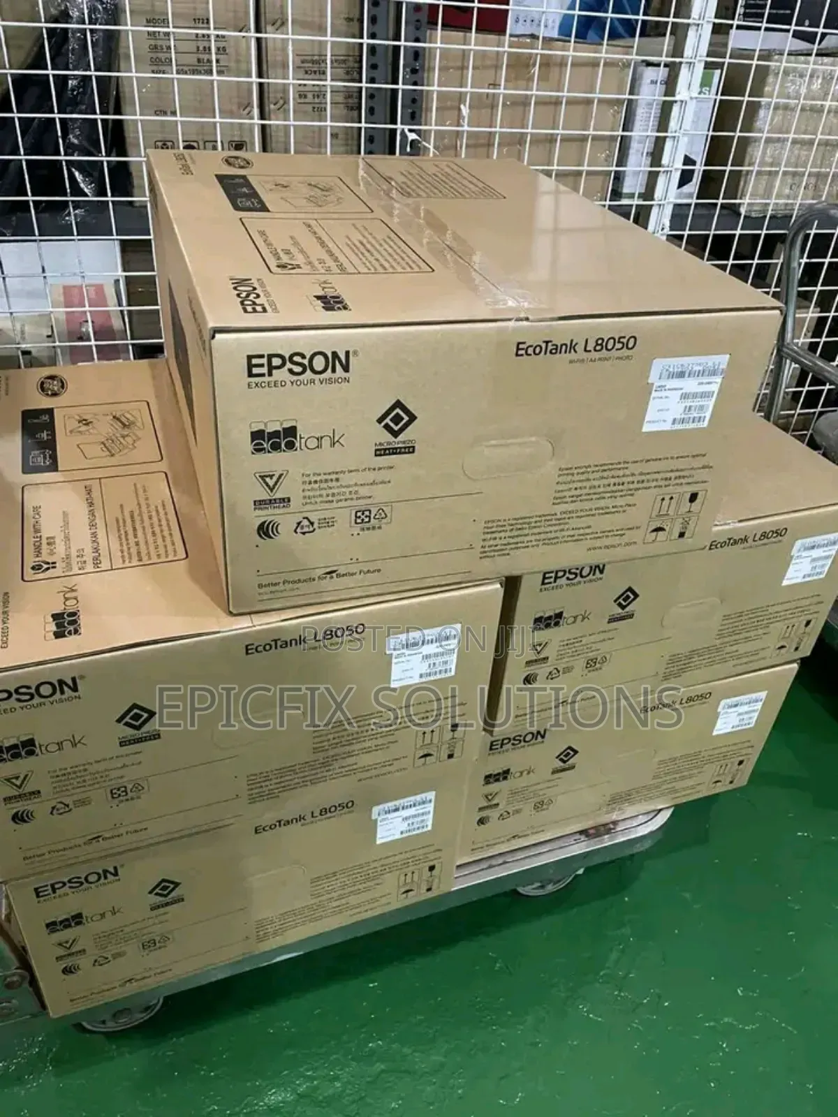 Ecotank L8050 PVC Cards Printer,A4,4r, and Photo Paper Printing