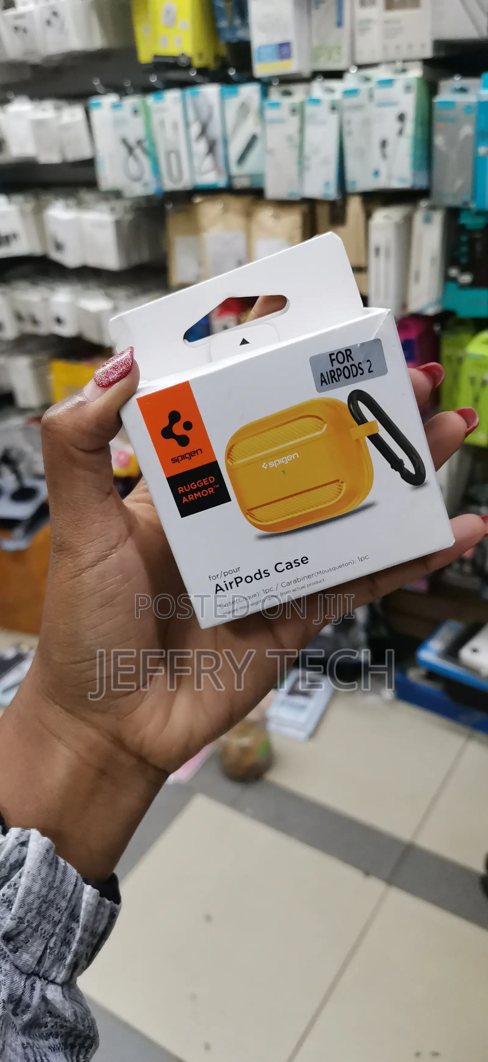 Spigen Rugged Armor Designed for Airpods Pro 2 Case -Orange