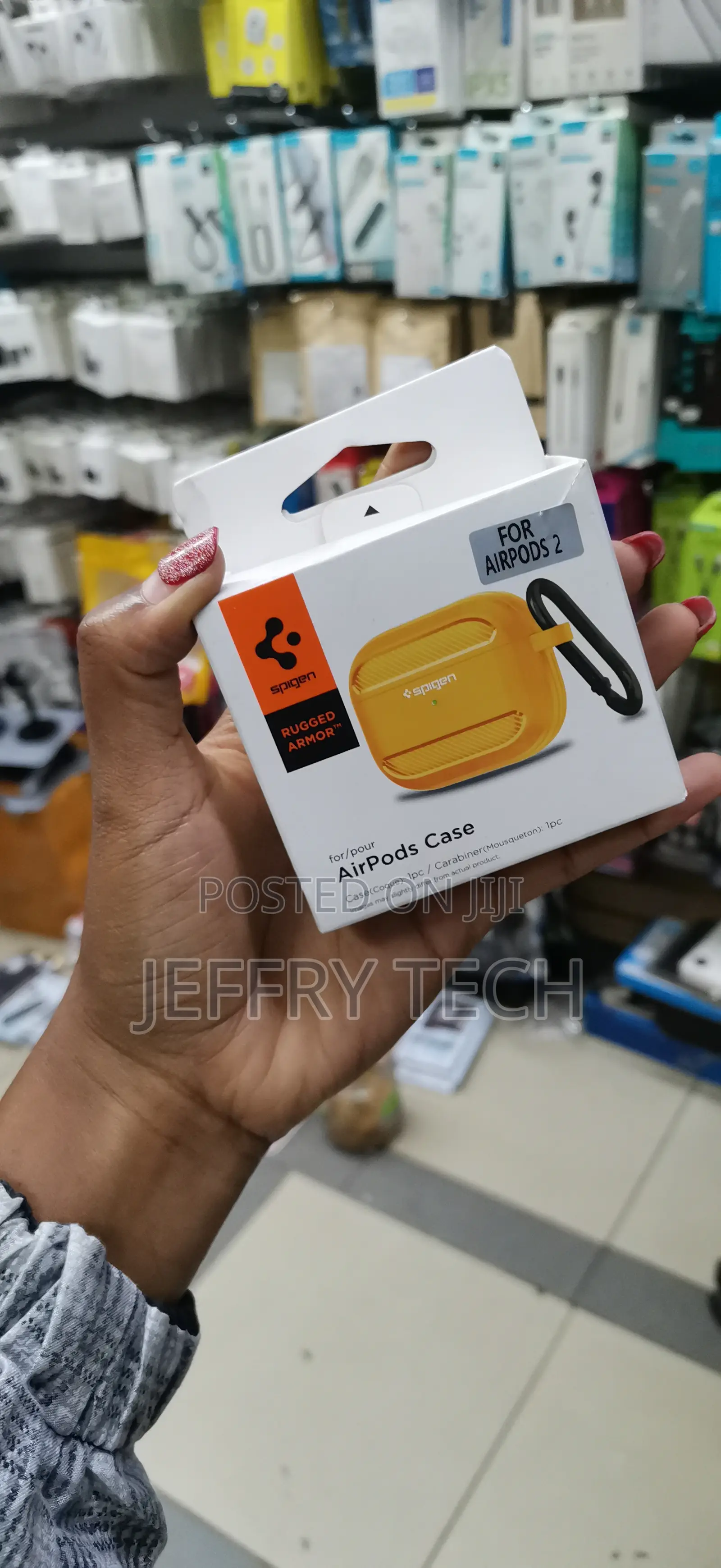 Spigen Rugged Armor Designed for Airpods Pro 2 Case -Orange