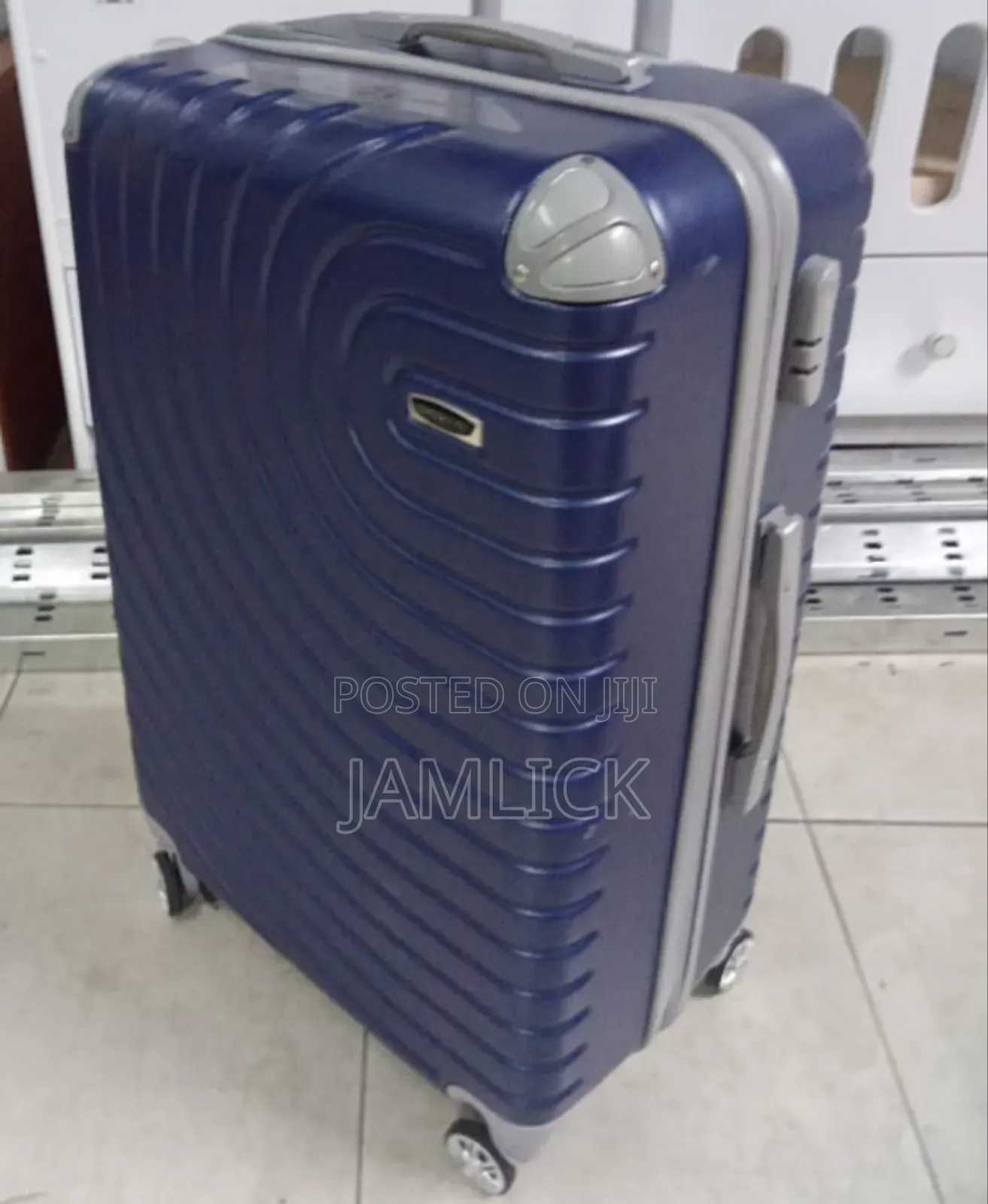 Large Navy Blue Suitcase