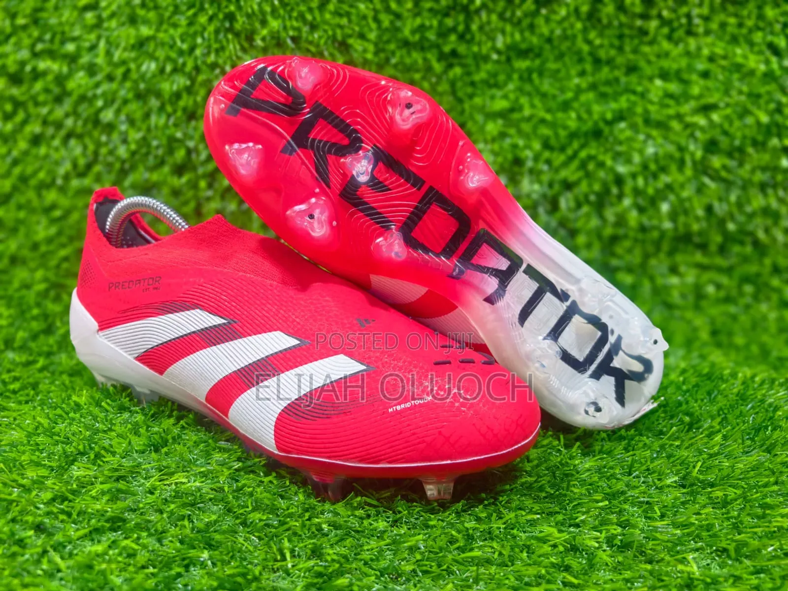Adidas Predator Elite Pure Victory Lucid Red Laceless