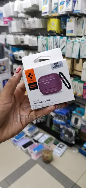 Iaser Spigen Rugged Armor Case for Apple Airpods 3 -Maroon