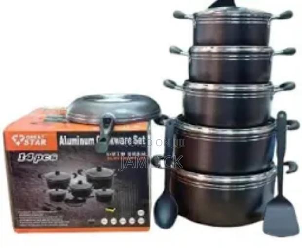 Great Star 14pc Black Cookware Set - thumbnail 2