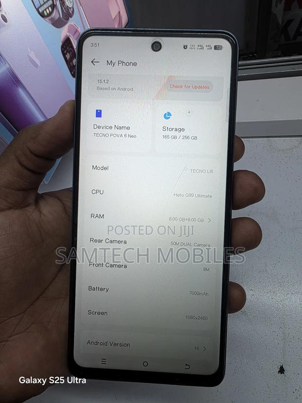 Tecno Pova 6 Neo 256 GB Gray - thumbnail 4