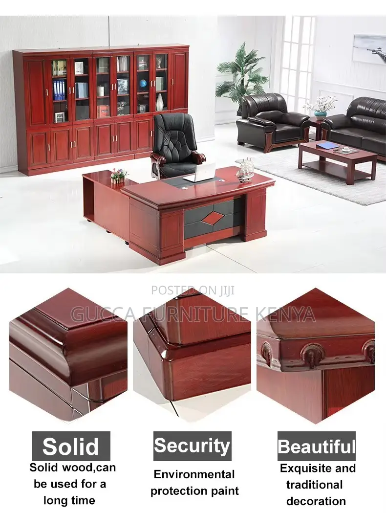 1.6 Meters Executive Mahogany Boss Desk