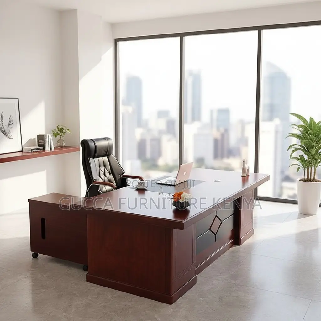 1.6 Meters Executive Mahogany Boss Desk