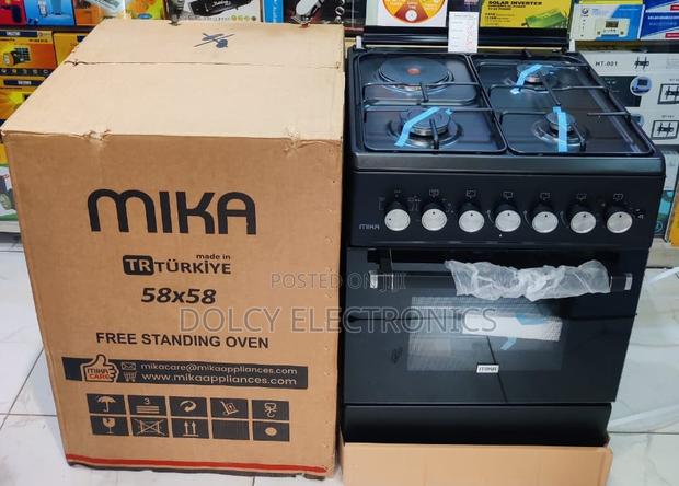Mika Standing Cooker 3 Gas + 1 Electric, 58cm X58cm
Mst58u31e3blem