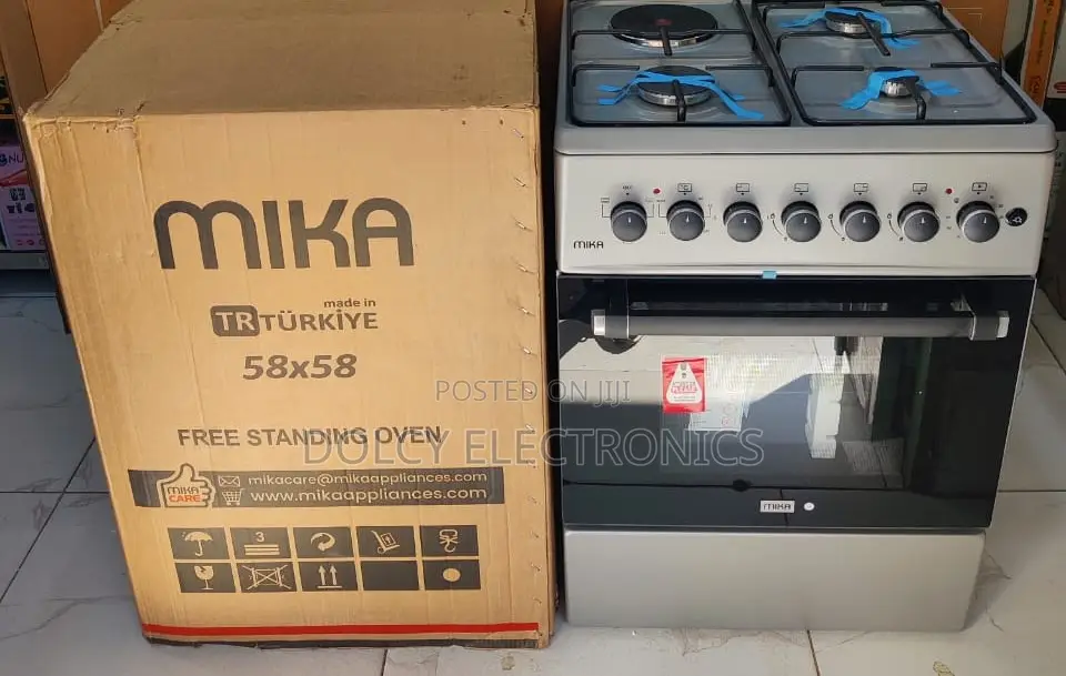 Mika Standing Cooker 3 Gas + 1 Electric, 58cm X58cm
Mst58u31e3slem