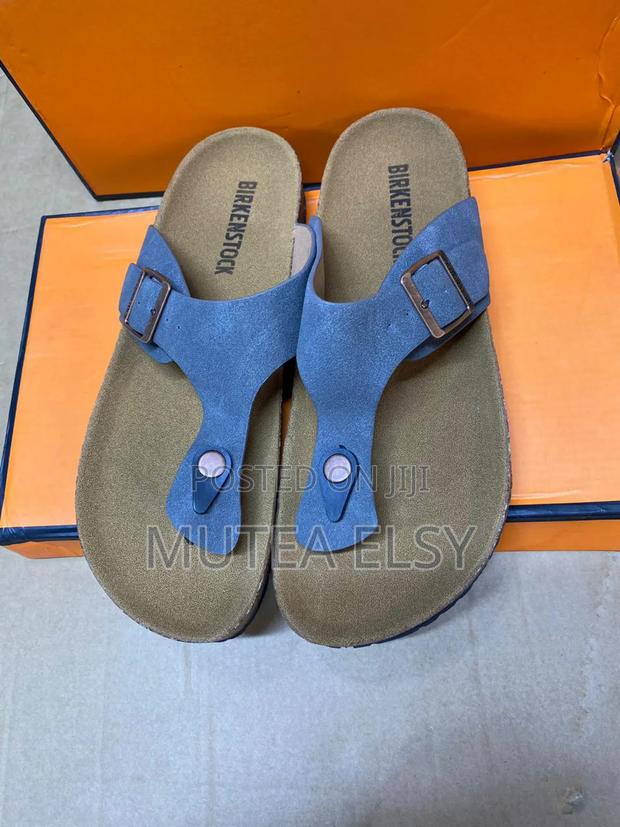 Black,Grey Brawn Birkenstock Sandals - main view