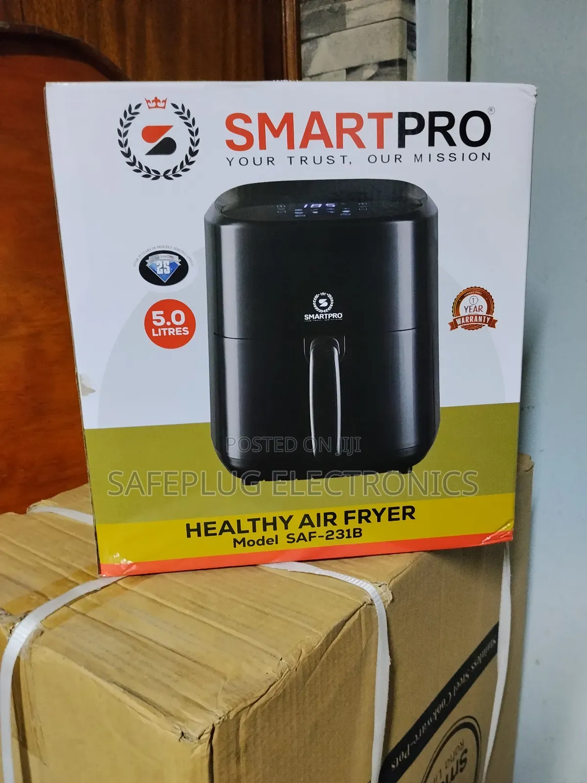 5l Smart Digital Air Fryer Pro - Touch Control, 8 Presets,
