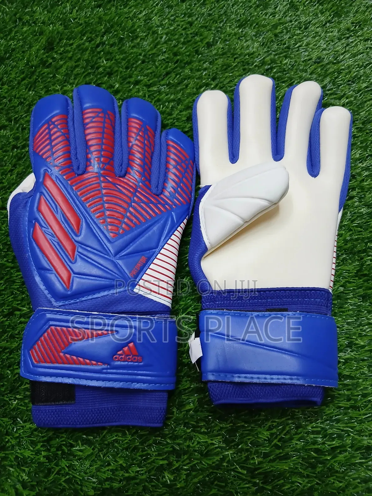 Blue Adidas Stopper Goalkeeper Gloves
