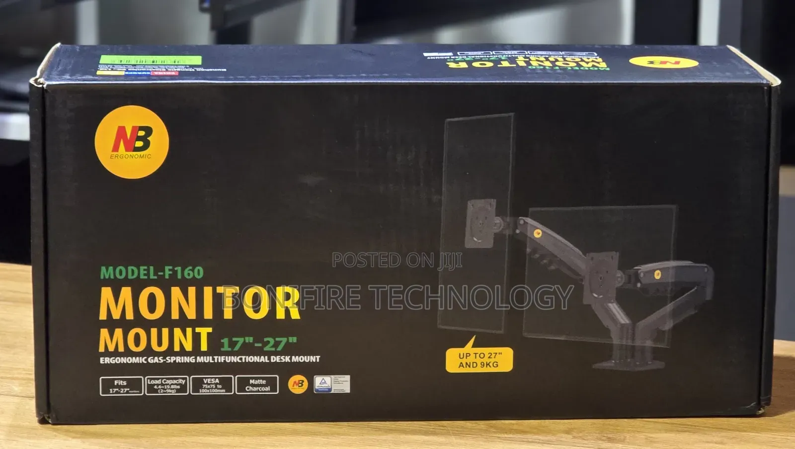 Dual Monitor Mount Model -F160 Gas Spring Versa