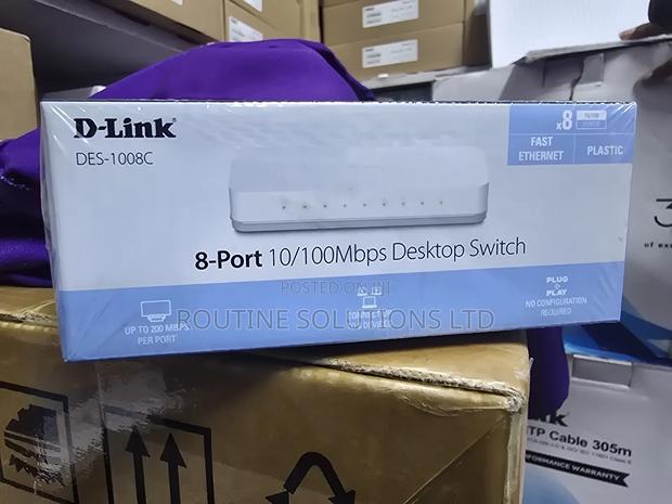 D-Link Des-1008c 8-Port 10/100mbps Desktop Switch - main view