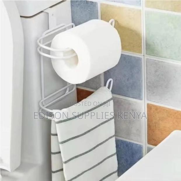 Over-the-Cabinet Kitchen Organizer - Towel Bar Utensil Rack Hook - thumbnail 2