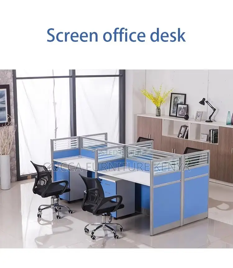 Modern 4-way Office Modular Workstation