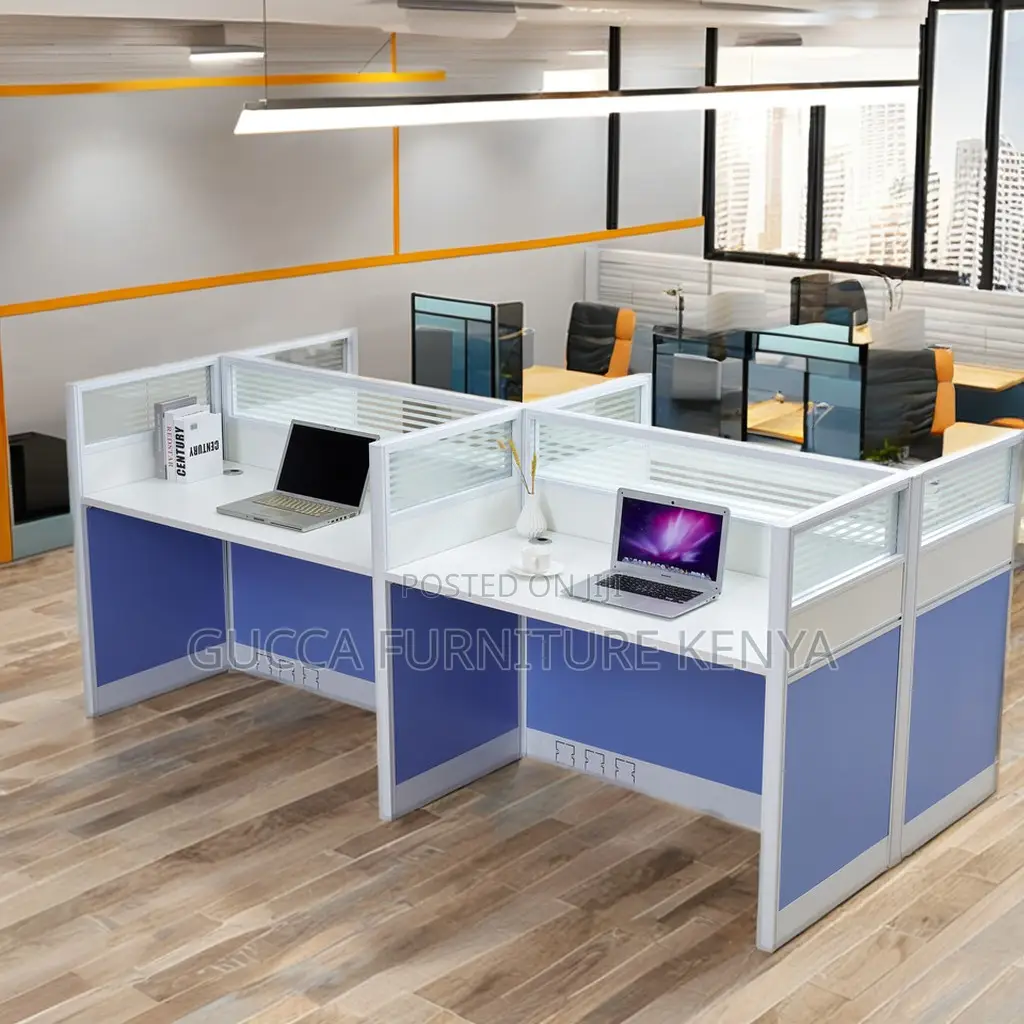 Modern 4-way Office Modular Workstation