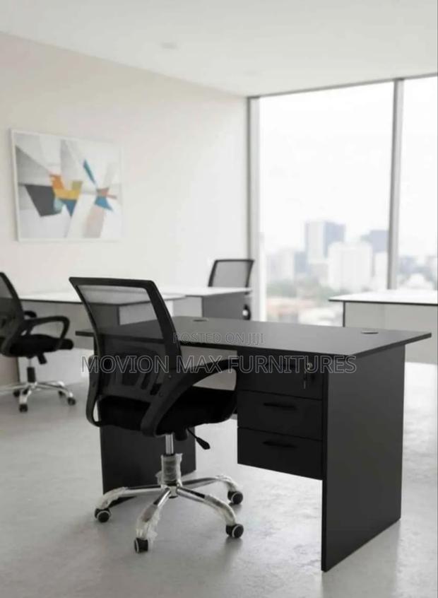 Secretarial Mesh Chair With Desk - main view