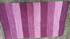 Wine Red Pure Cotton Rug 90cms by 150cms