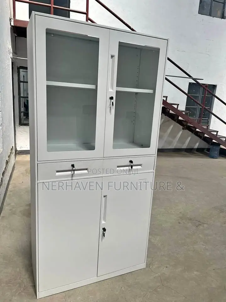Half Glass Office Cabinet for Sale – Storage Cabinet