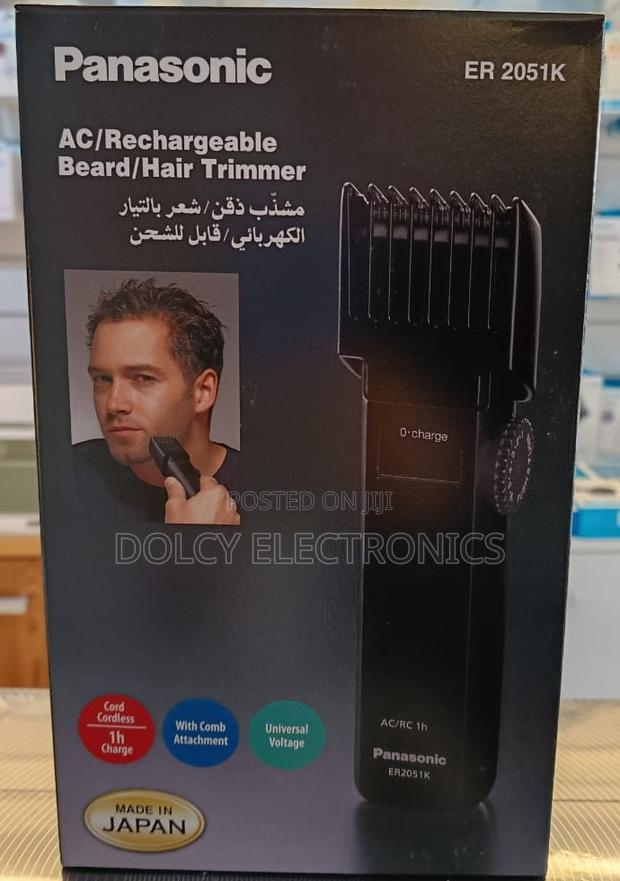 Panasonic Er 2051k Ac/Rechargeable Beaed/Hair Trimmer